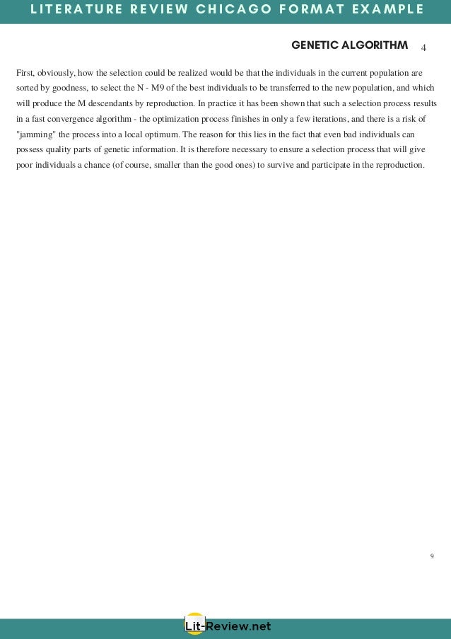 Literature review template image