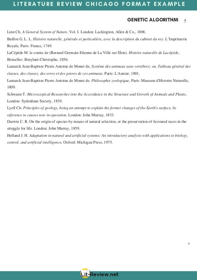 Components of a lit review picture