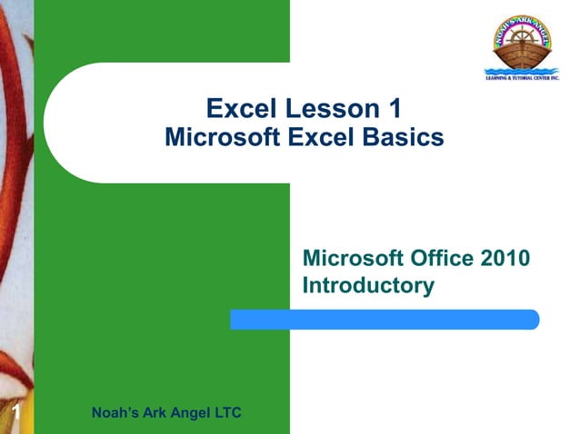 Excel lesson 01