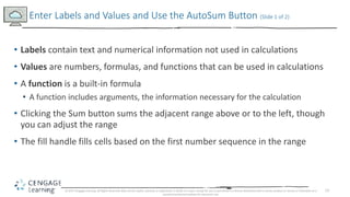 Excel module 1 ppt presentation | PPTX