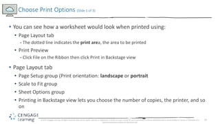 Excel module 1 ppt presentation | PPTX