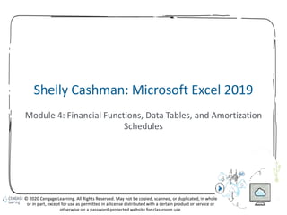 Mis Module 4 Assignment Cengage Excel.pdf Excel Modules 4-7 Microsoft Excel Shelly Cashman.pptx