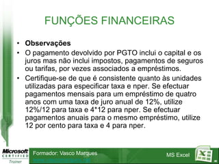 40INSERIR E MODIFICAR FÓRMULASInserir funçãoMenu Inserir - >Função / botão fxSão divididas em nove classes:Matemáticas e Trigonométricas