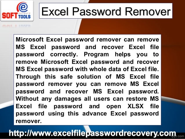 microsoft excel password remover 2016