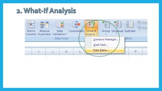 Excel pivot table | PPT