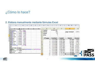 ¿Cómo lo hace?
2. Elabora manualmente mediante fórmulas Excel

8

 