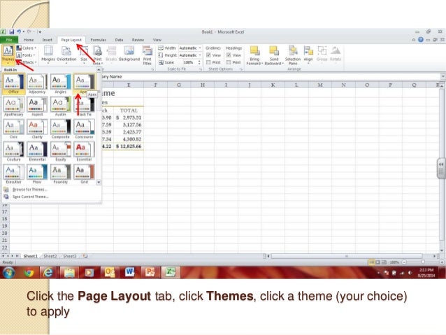 retrospect theme excel 2010