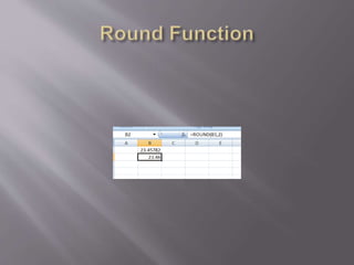Excel shortcut keys and formulas