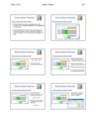 Excel Solver | PDF