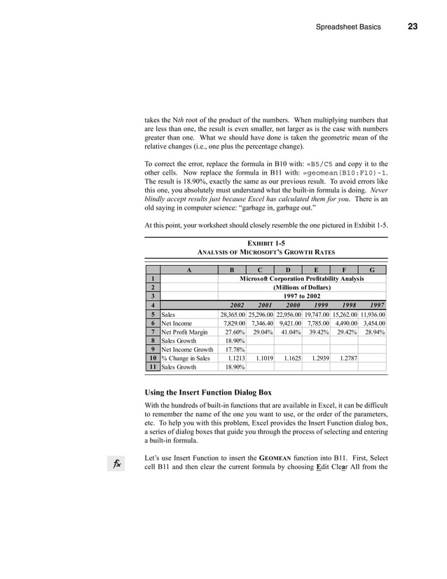 MICROSOFT EXCEL FOR FINANCE ACCOUNTING FINANCIAL ANALYSIS visual data 5