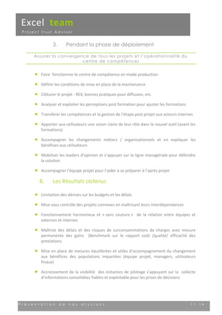 Excel Team   Présentation des Offres