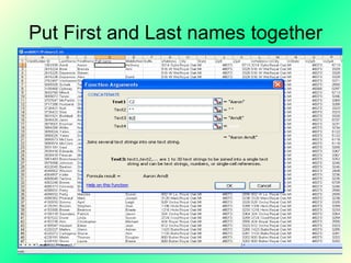 Put First and Last names together 