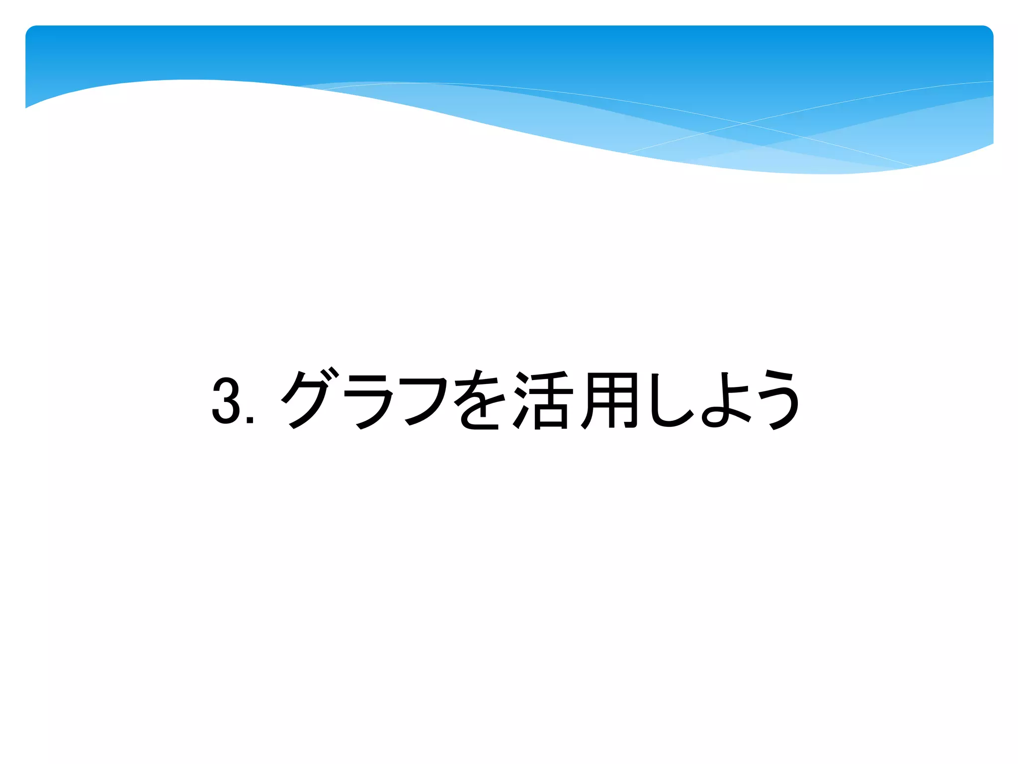 3. グラフを活用しよう
 