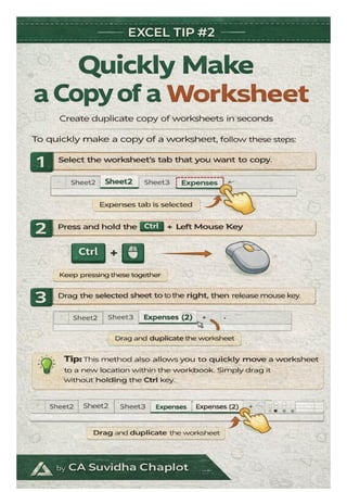 "Top 10 Excel Tips to Boost Your Productivity" PART 1 | PDF