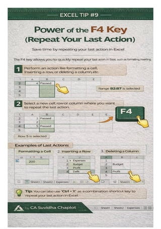 "Top 10 Excel Tips to Boost Your Productivity" PART 1 | PDF