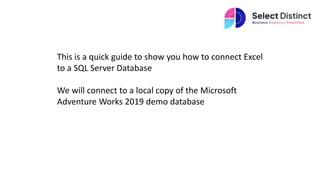 Excel Tips Connect to SQL Server.pptx
