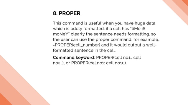 Excel Top 10 Formula For The Beginners Ppt Excel Top 10 Formula For The Beginners Ppt