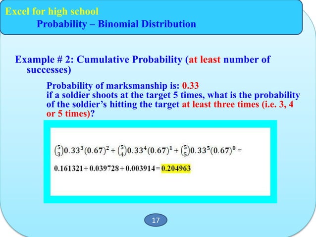 Excel to the rescue...how to use excel in high-school math | PPTX