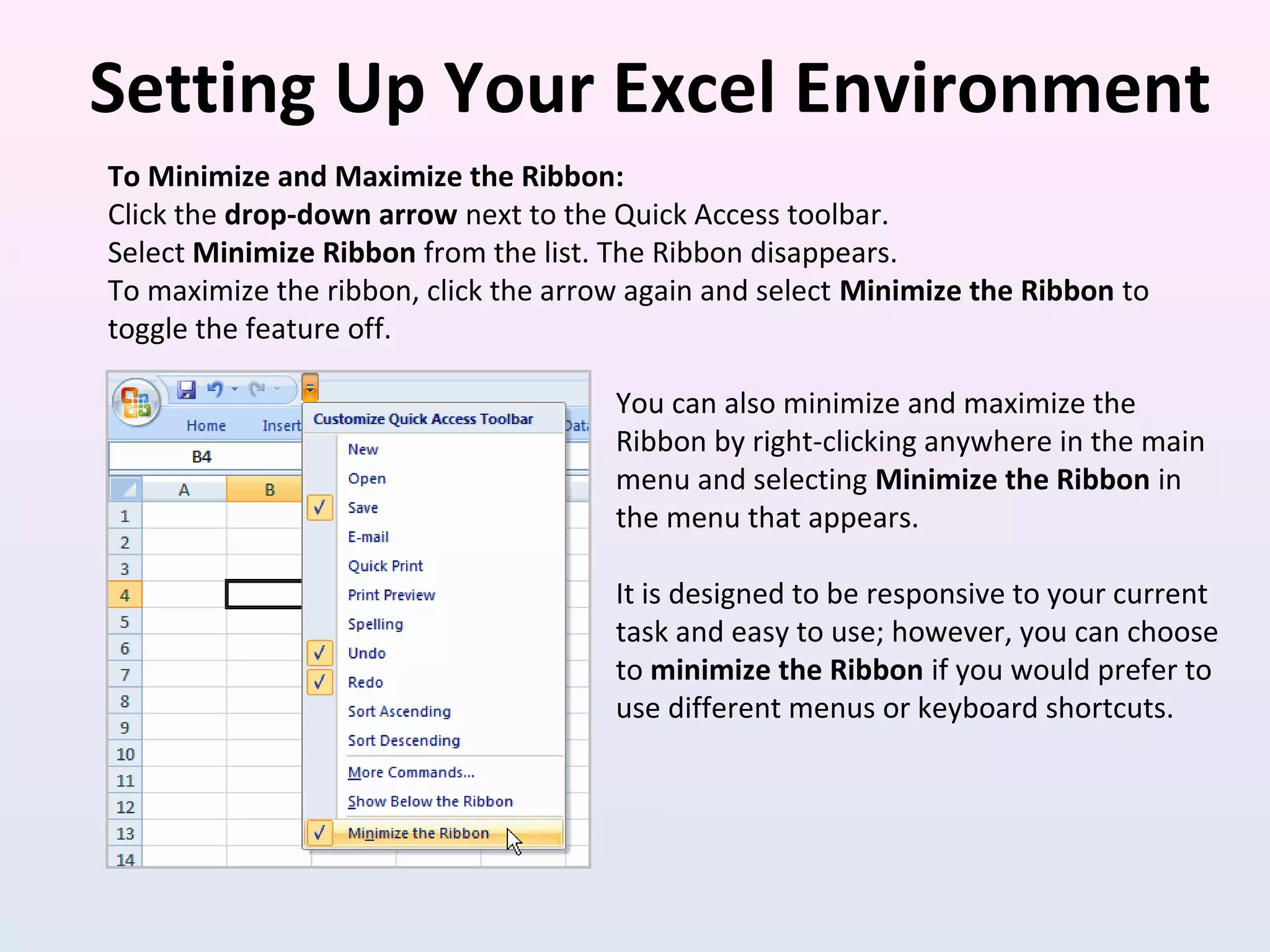 Training On Microsoft Excel | PPT