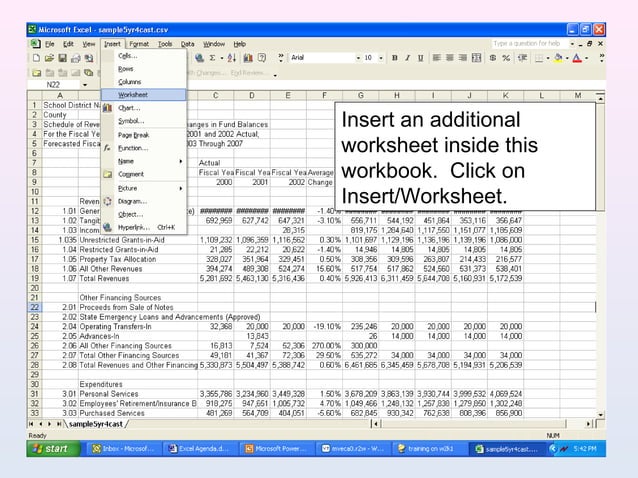Training On Microsoft Excel | PPT