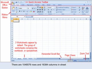 There are 1048576 rows and 16384 columns in sheet
 