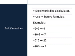 Basic Excel Training for Beginners .pptx