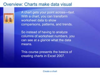 Lesson 1: Create a basic chart