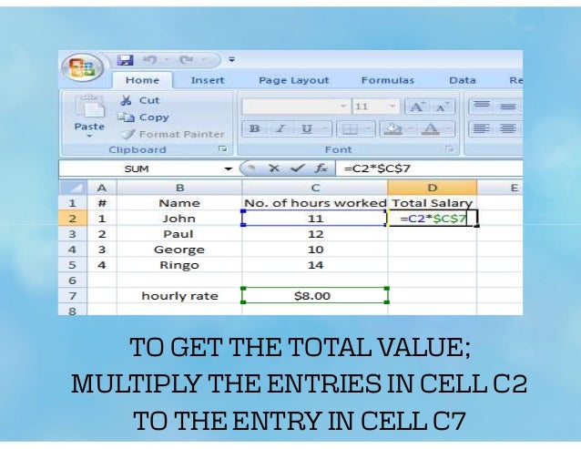 Excel tutorial
