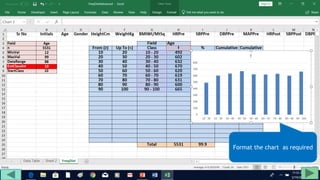 Format the chart as required
 