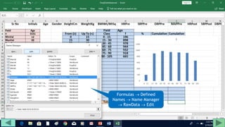 Formulas  Defined
Names  Name Manager
 RawData  Edit
 