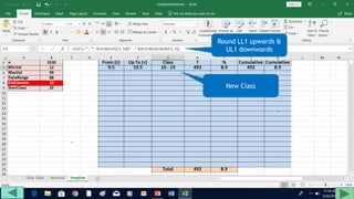 Round LL1 upwards &
UL1 downwards
New Class
 