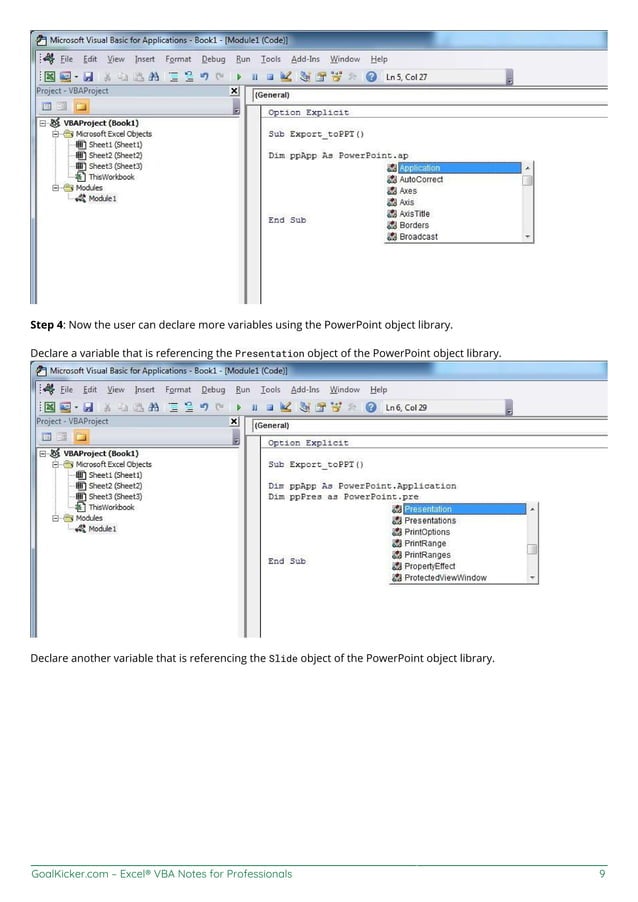 Excel vba notesforprofessionals | PDF
