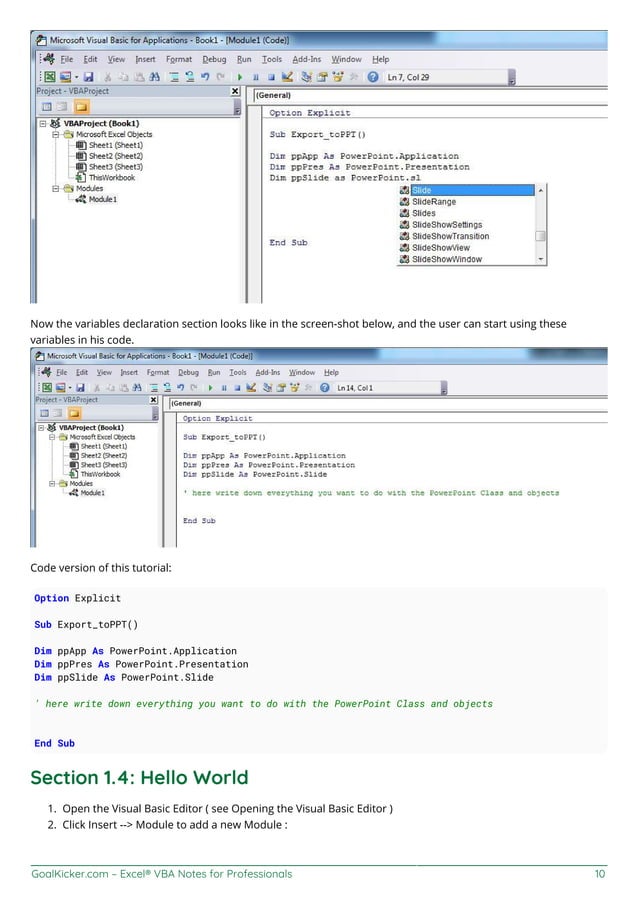 Excel vba notesforprofessionals | PDF