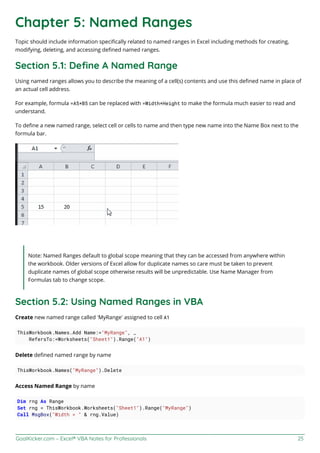 Excel vba notesforprofessionals | PDF