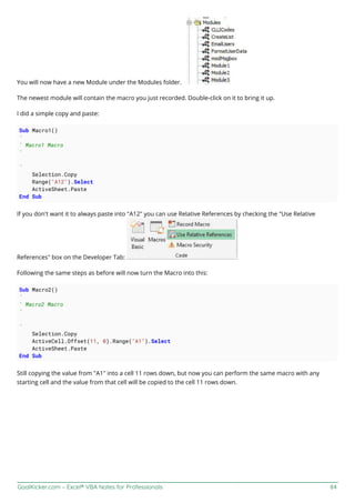Excel vba notesforprofessionals | PDF