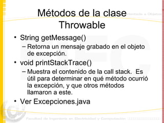 Excepciones | PPT