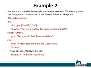 Exception Handling | PPT