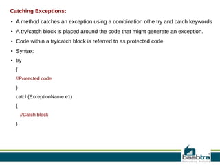 Exception handling in python | PPT