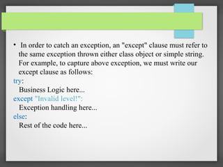 Exception | PPT