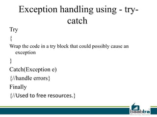 Error handling in ASP.NET