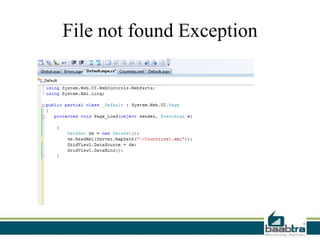 Error handling in ASP.NET