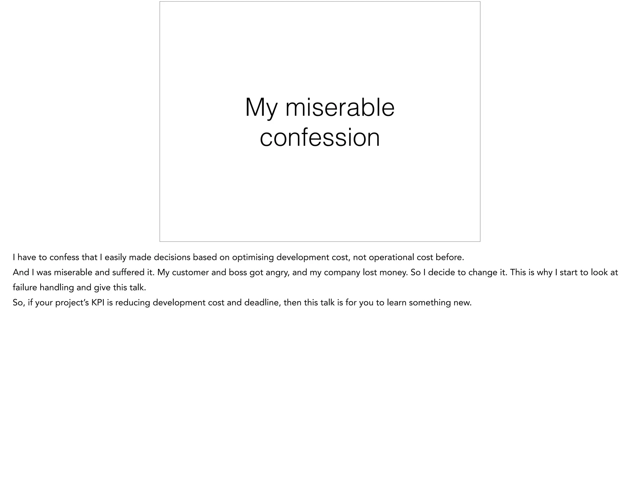 My confession
 