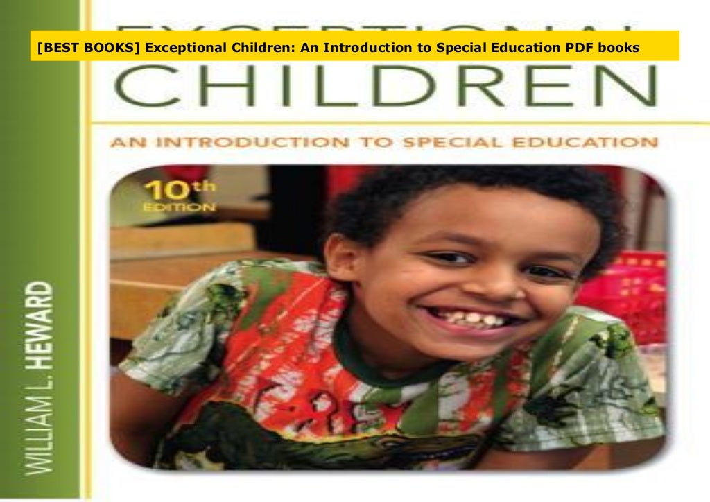 [BEST BOOKS] Exceptional Children An Introduction to Special Educati…