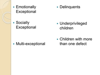 Exceptional children | PPTX
