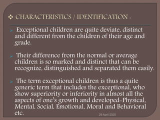 Exceptional children (Roy) | PPTX