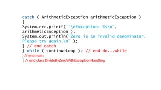 Comprehensive Guide to Exception Handling in Java Programming | PPTX