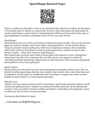 Speed Paragraph Example Exceptional Research Paper Body Paragraph Outline Example Download | PDF