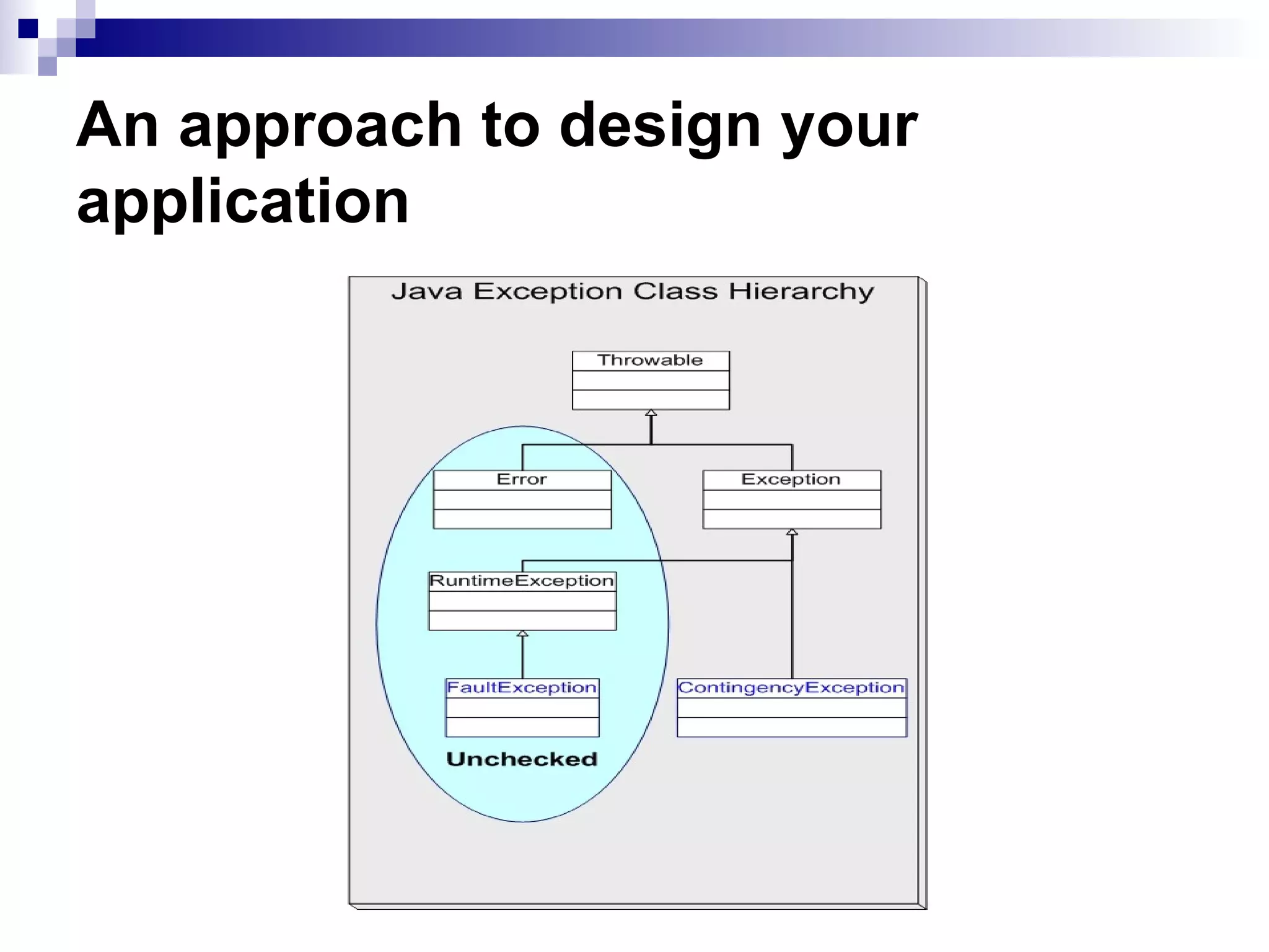 An approach to design your application 