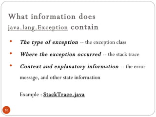 Exception handling | PPT