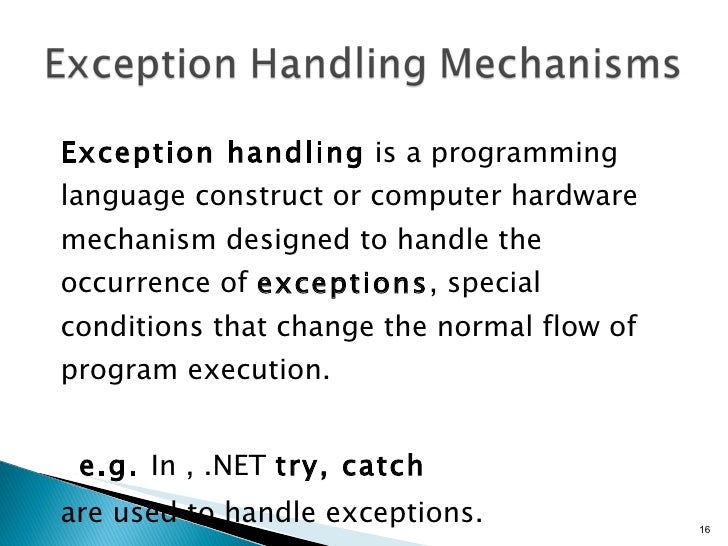 Exception Handling Mechanism in .NET CLR